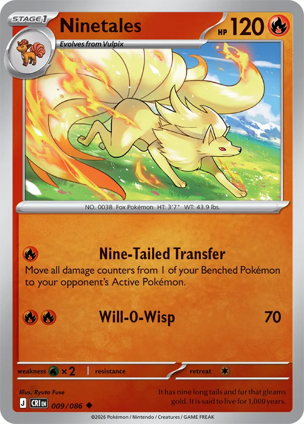 Ninetales — Reverse Holofoil