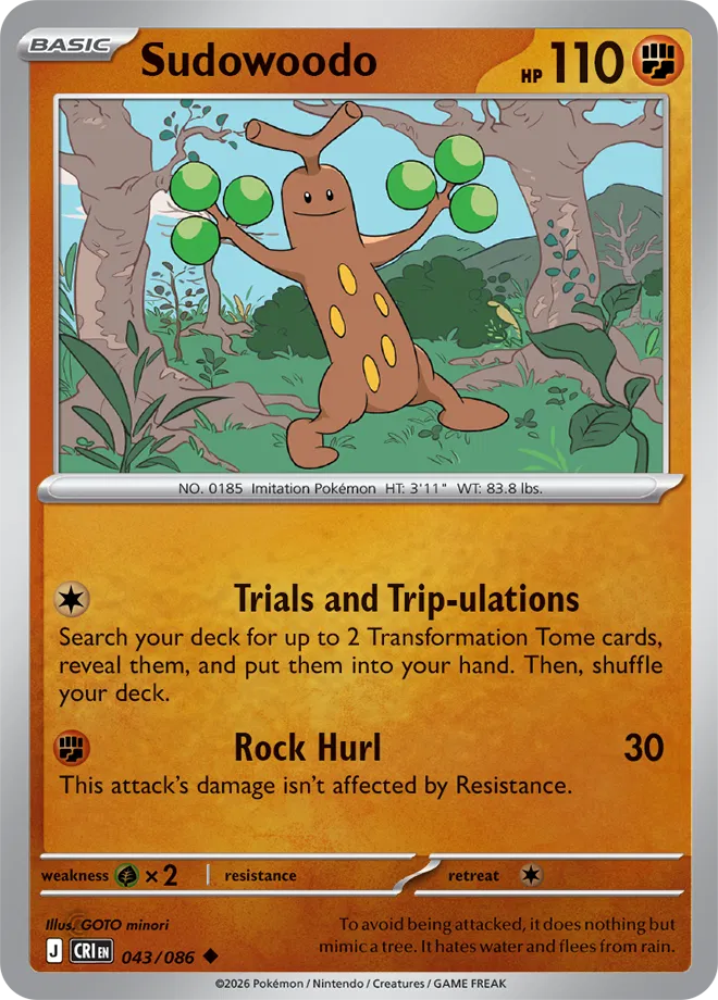 Sudowoodo — Reverse Holofoil
