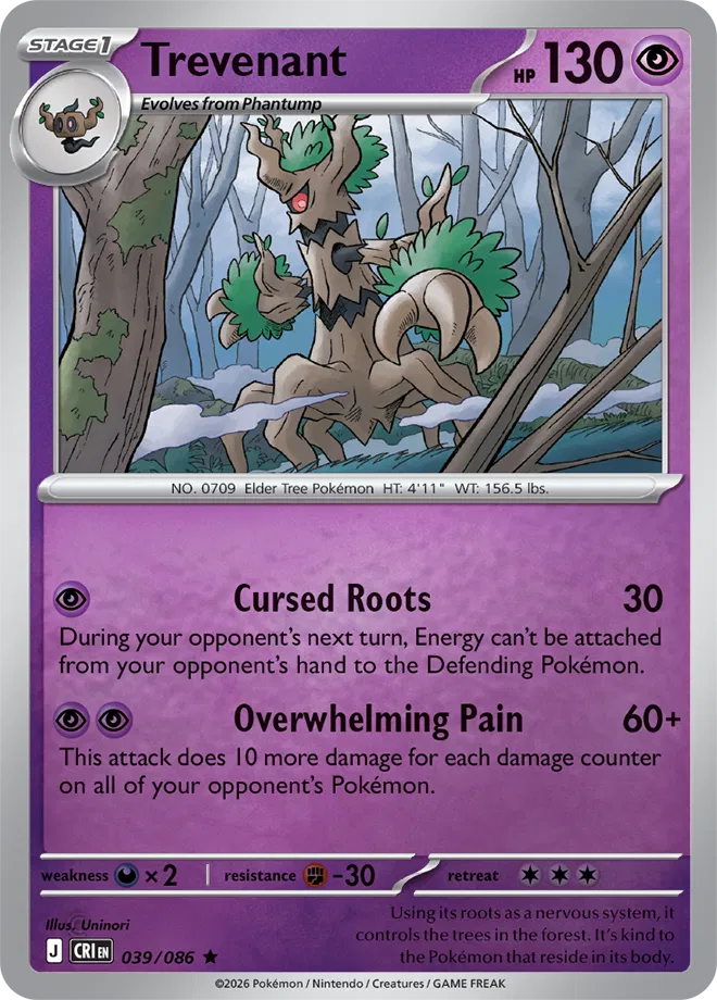 Trevenant — Reverse Holofoil