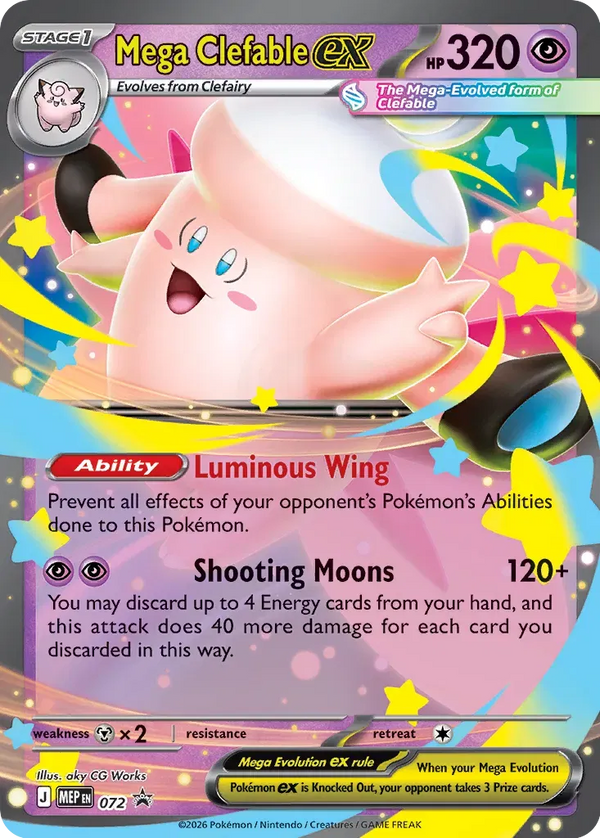 Mega Clefable ex — Holofoil