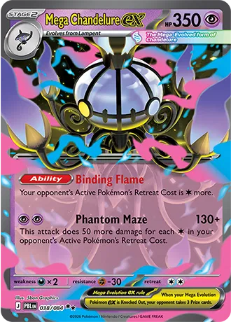 Mega Chandelure ex — Holofoil