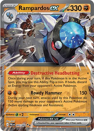 Rampardos ex — Holofoil