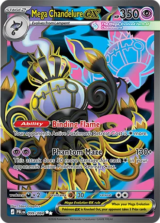 Mega Chandelure ex — Holofoil