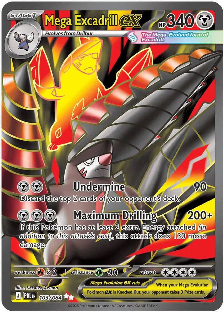 Mega Excadrill ex — Holofoil